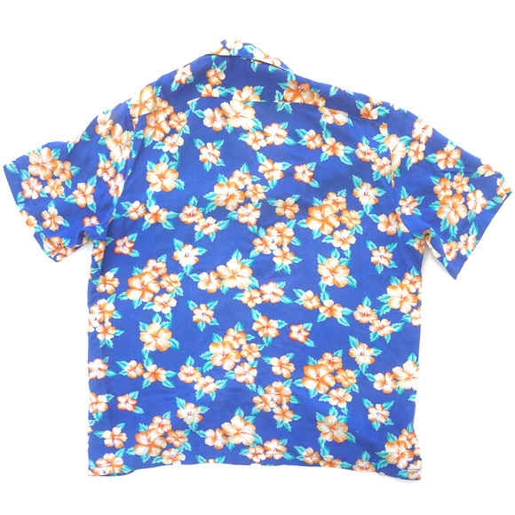Vintage 90s Hilo Hattie's Aloha Hawaiian Floral Button Shirt Men's XL - Picture 2 of 4